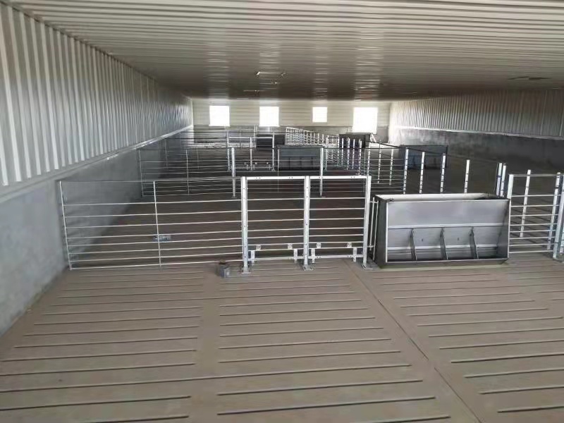 Finishing crates is a kind of pig crates for fatten pigs.
Reducing the accumulation of bacteria , easy and effective cleaning. 
A clean environment means less decease, thus providing a healthier production.
